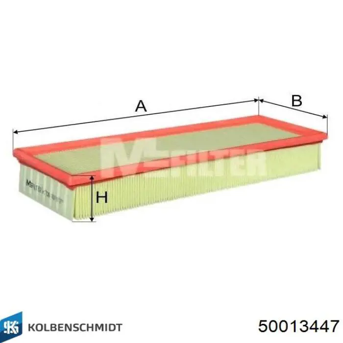 Воздушный фильтр 50013447 Kolbenschmidt