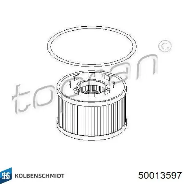 Compre 50013597 Kolbenschmidt Filtro de óleo