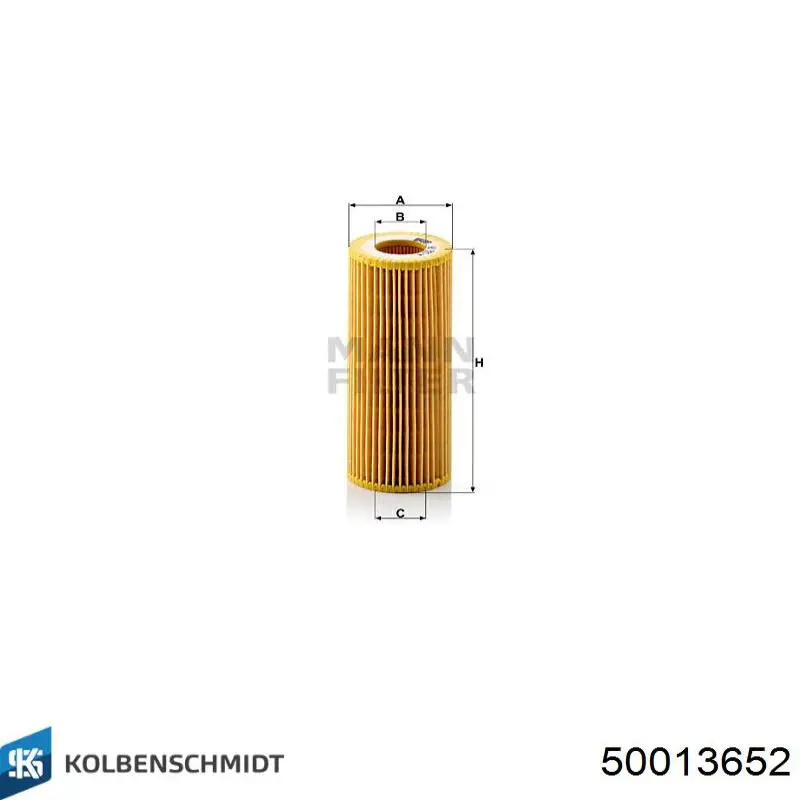 Фильтр масла Kolbenschmidt 50013652
