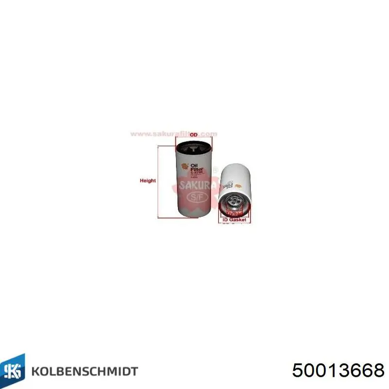 Купить 50013668 Kolbenschmidt Фильтр центробежный очистки масла