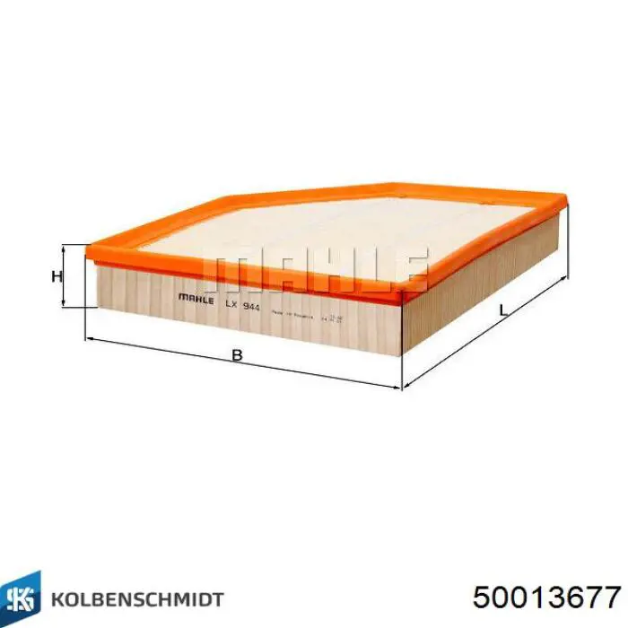 Воздушный фильтр 50013677 Kolbenschmidt