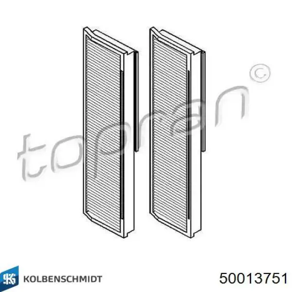 Фильтр воздушный отопителя Kolbenschmidt 50013751 цена, от 12.65 USD