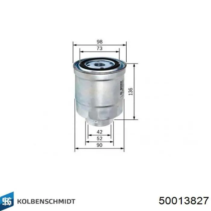 Топливный фильтр 50013827 Kolbenschmidt
