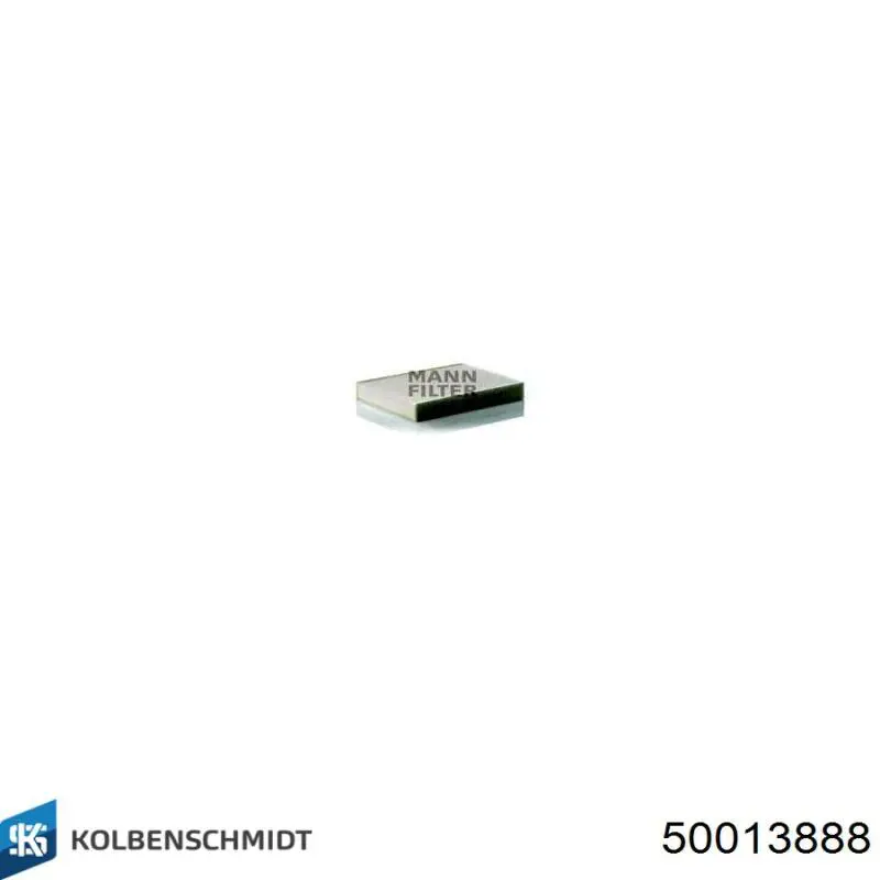 Купить 50013888 Kolbenschmidt Фильтр салона угольный