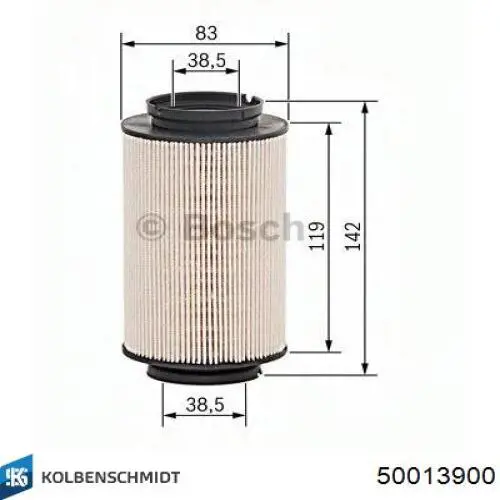 Топливный фильтр 50013900 Kolbenschmidt