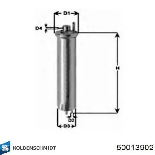 Фильтр тонкой очистки топлива Kolbenschmidt 50013902 цена, от 20.52 USD