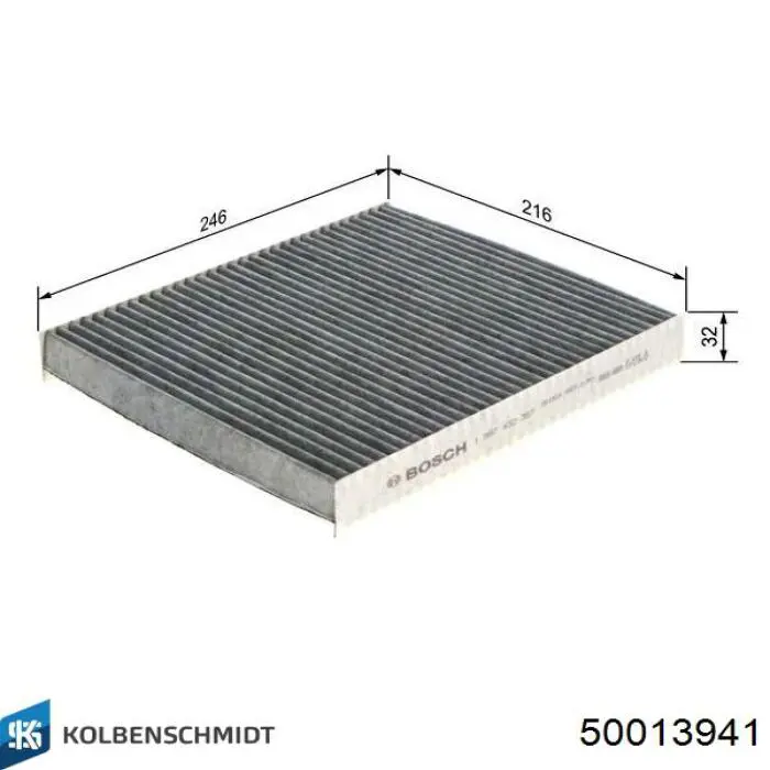 Фильтр воздушный отопителя Kolbenschmidt 50013941 цена, от 8.76 USD