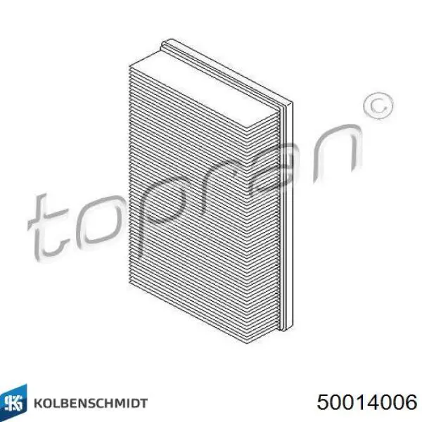 50014006 Kolbenschmidt Воздушный фильтр двигателя