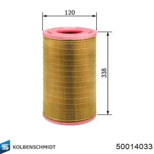 Купить 50014033 Kolbenschmidt Автомобильный фильтр воздуха