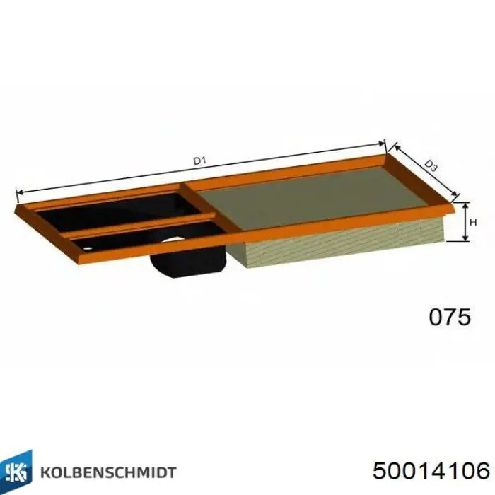 Фильтр воздушный Kolbenschmidt 50014106