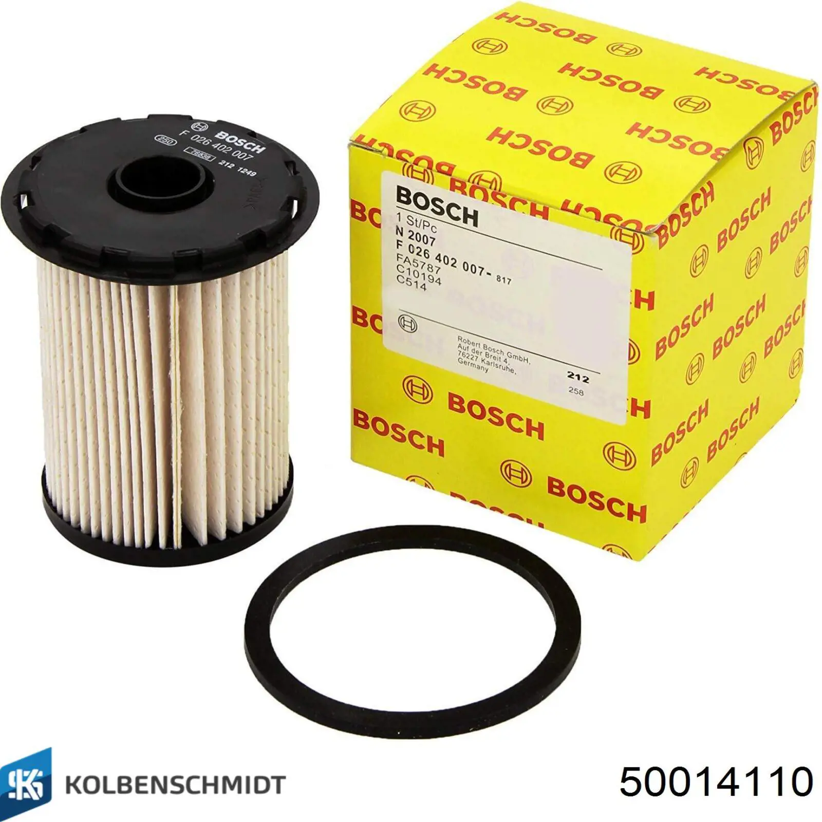 Купить 50014110 Kolbenschmidt Фильтр-отстойник топлива грубой очистки