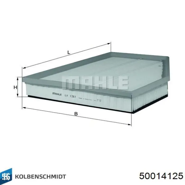 Купить 50014125 Kolbenschmidt Автомобильный фильтр воздуха