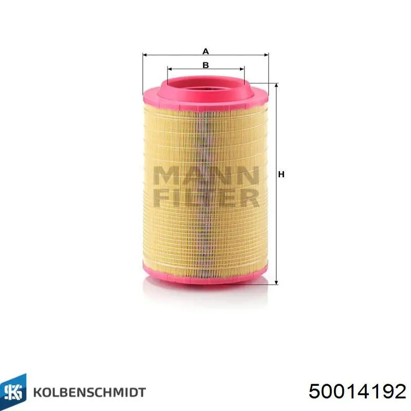Элемент воздушного фильтра Kolbenschmidt 50014192 цена, от 37.72 USD
