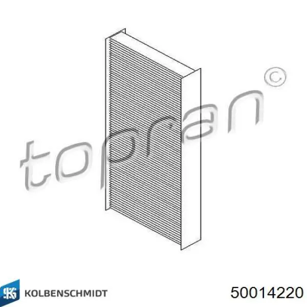 Фильтр воздушный отопителя Kolbenschmidt 50014220 цена, от 9.25 USD