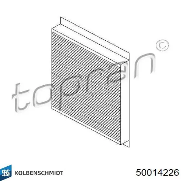 Фильтр воздушный отопителя Kolbenschmidt 50014226 цена, от 10.51 USD