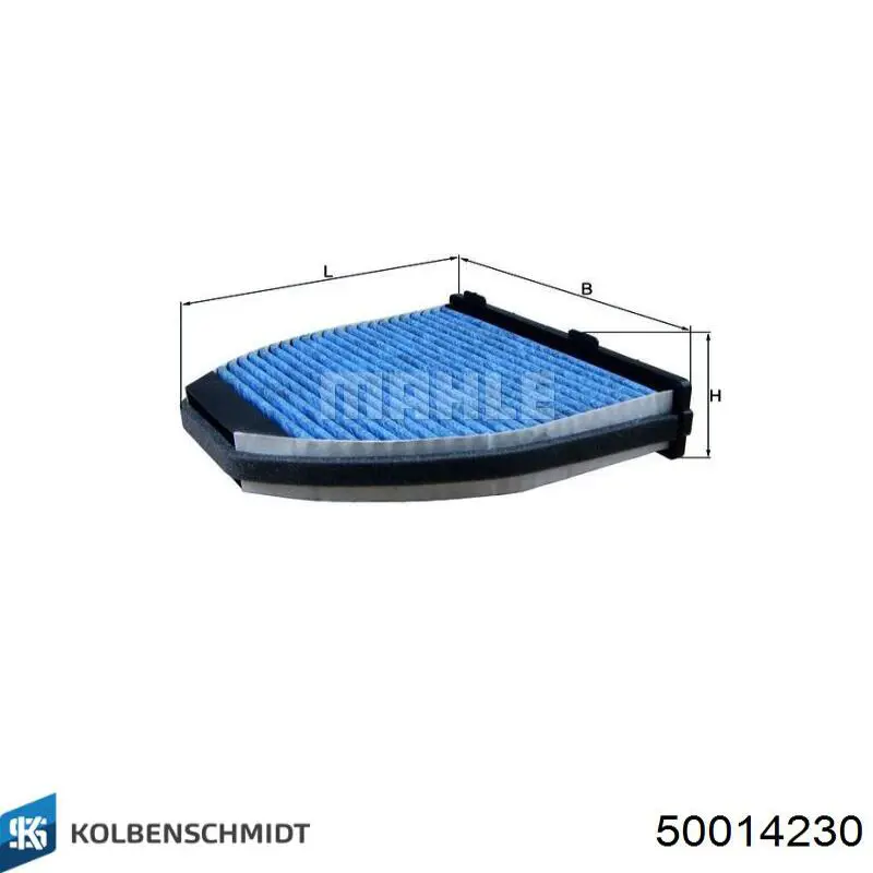 Купить 50014230 Kolbenschmidt Фильтр салона угольный