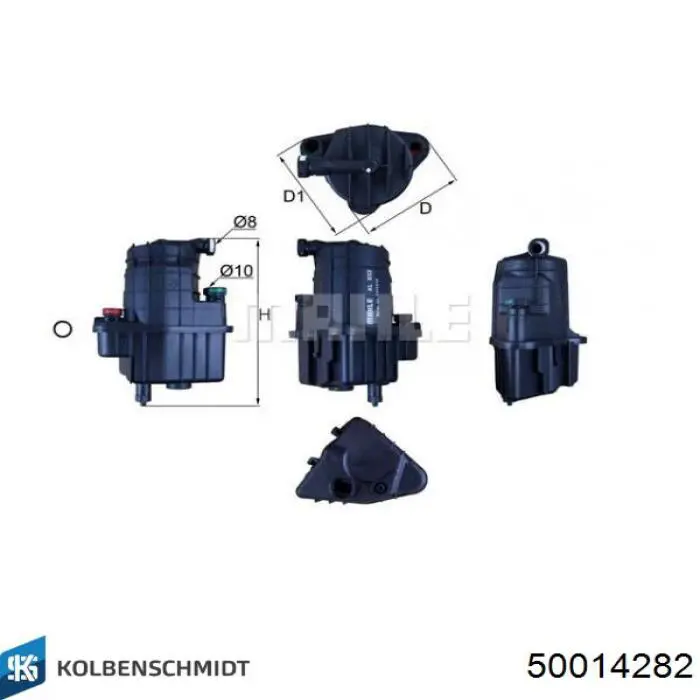 Купить 50014282 Kolbenschmidt Фильтр-отстойник топлива грубой очистки
