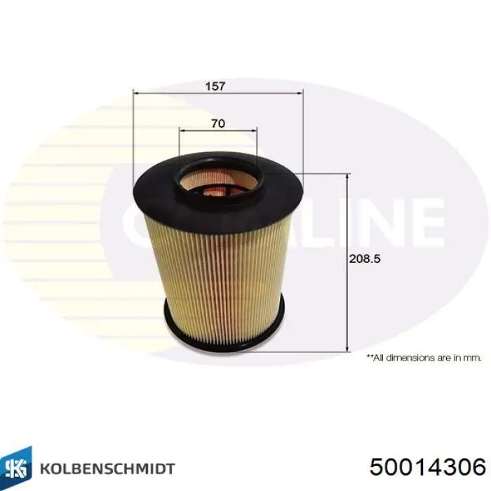Воздушный фильтр 50014306 Kolbenschmidt