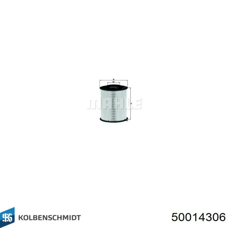 Купить 50014306 Kolbenschmidt Автомобильный фильтр воздуха
