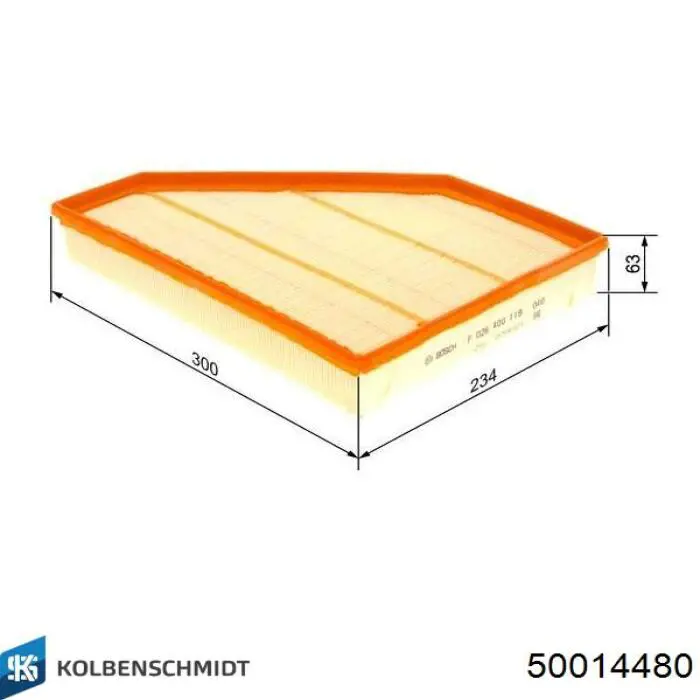 Воздушный фильтр 50014480 Kolbenschmidt