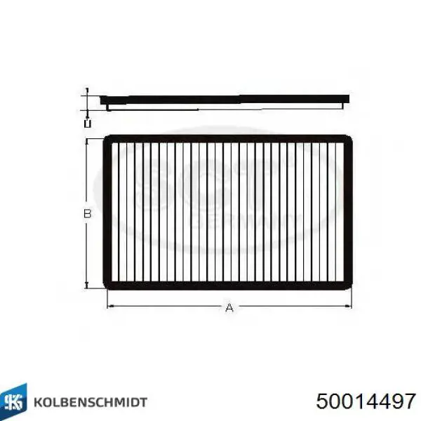 Воздушный фильтр салона Kolbenschmidt 50014497