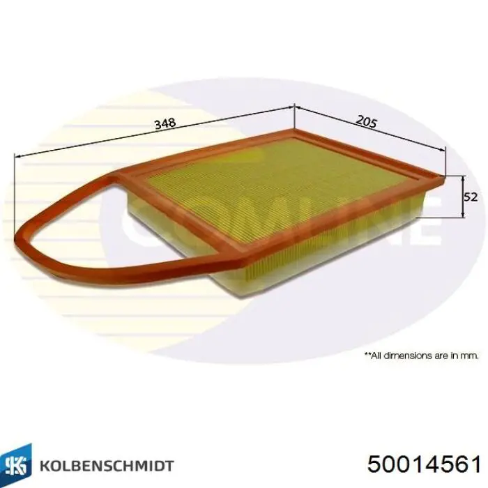 Элемент воздушного фильтра Kolbenschmidt 50014561 цена, от 6.78 USD