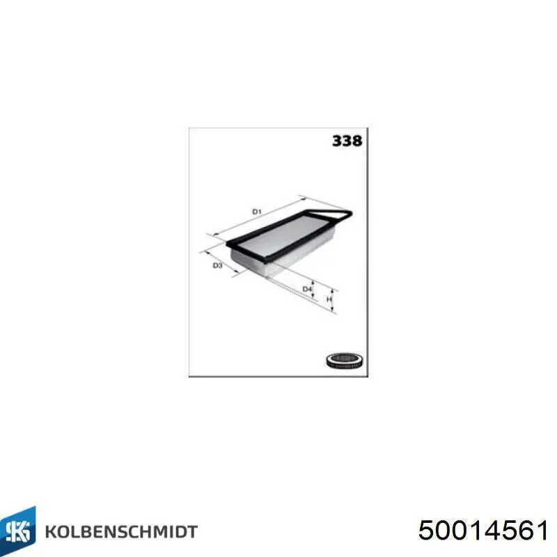 Купить 50014561 Kolbenschmidt Автомобильный фильтр воздуха