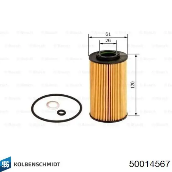 Купить 50014567 Kolbenschmidt Фильтр центробежный очистки масла