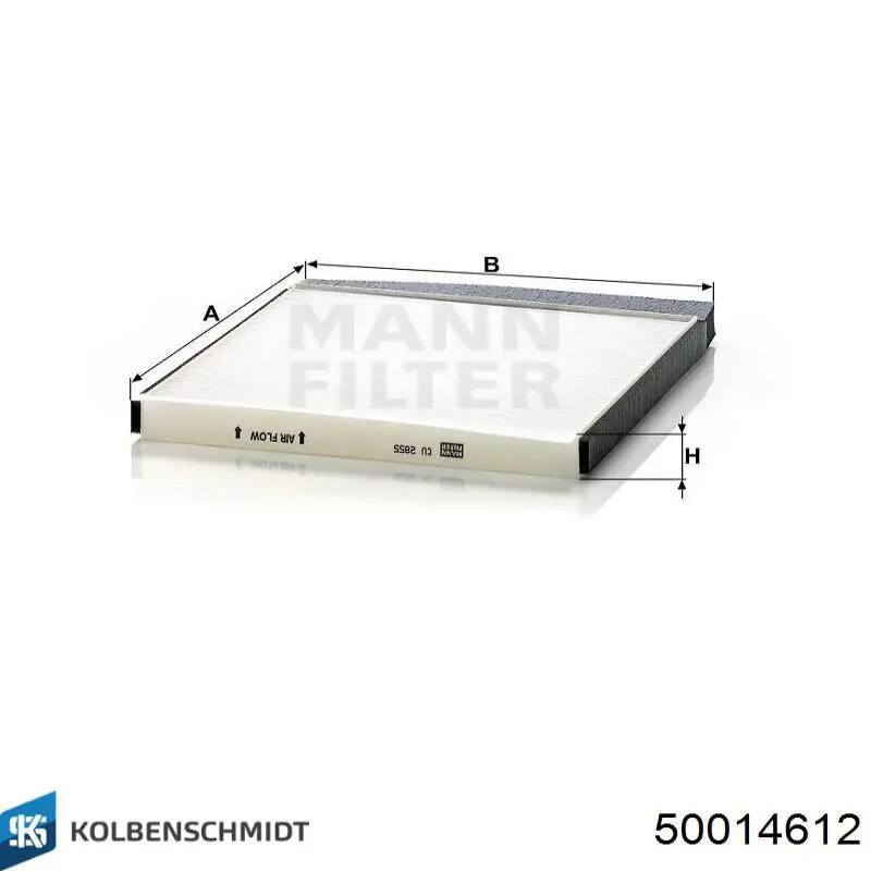 Воздушный фильтр салона Kolbenschmidt 50014612