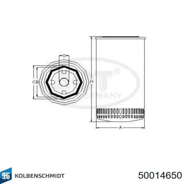 Масляный фильтр 008295A Sampa Otomotiv‏