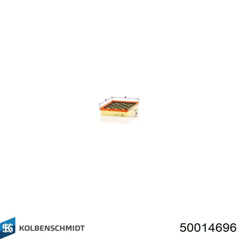Элемент воздушного фильтра Kolbenschmidt 50014696 цена, от 10.28 USD