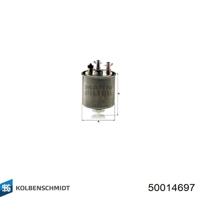 50014697 Kolbenschmidt топливный фильтр
