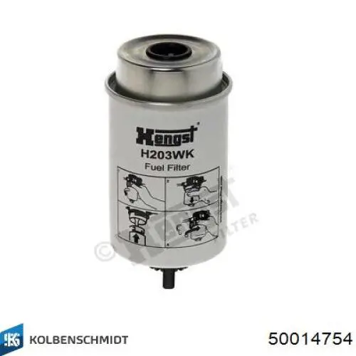 Фильтр тонкой очистки топлива Kolbenschmidt 50014754 цена, от 14.19 USD
