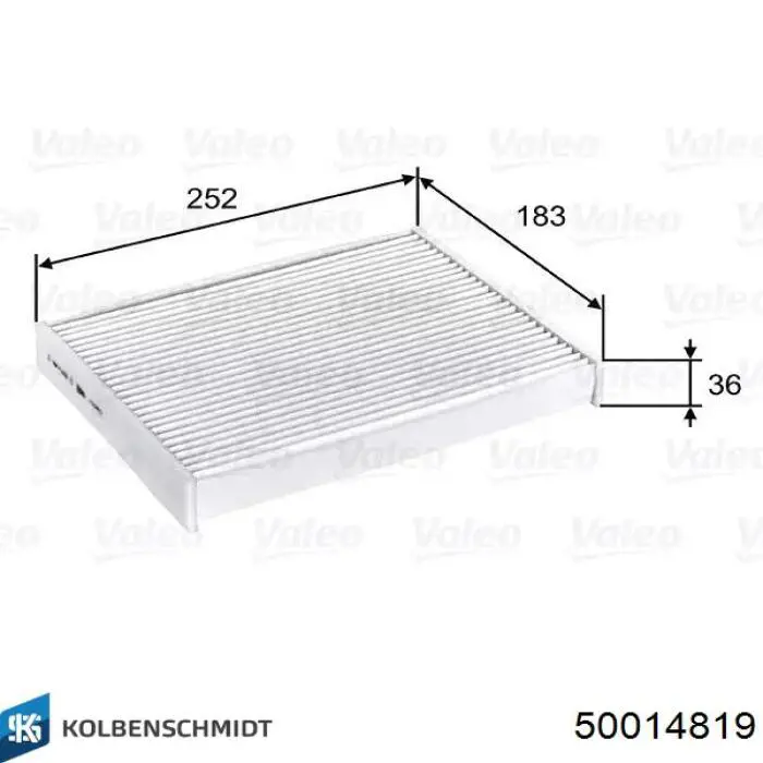 Фильтр салона 50014819 Kolbenschmidt