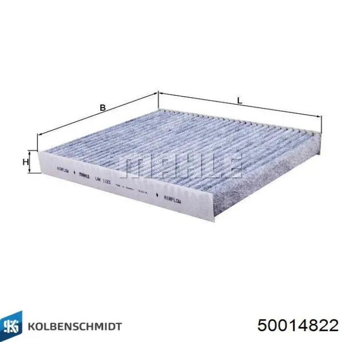 Фильтр воздушный отопителя Kolbenschmidt 50014822 цена, от 10.03 USD