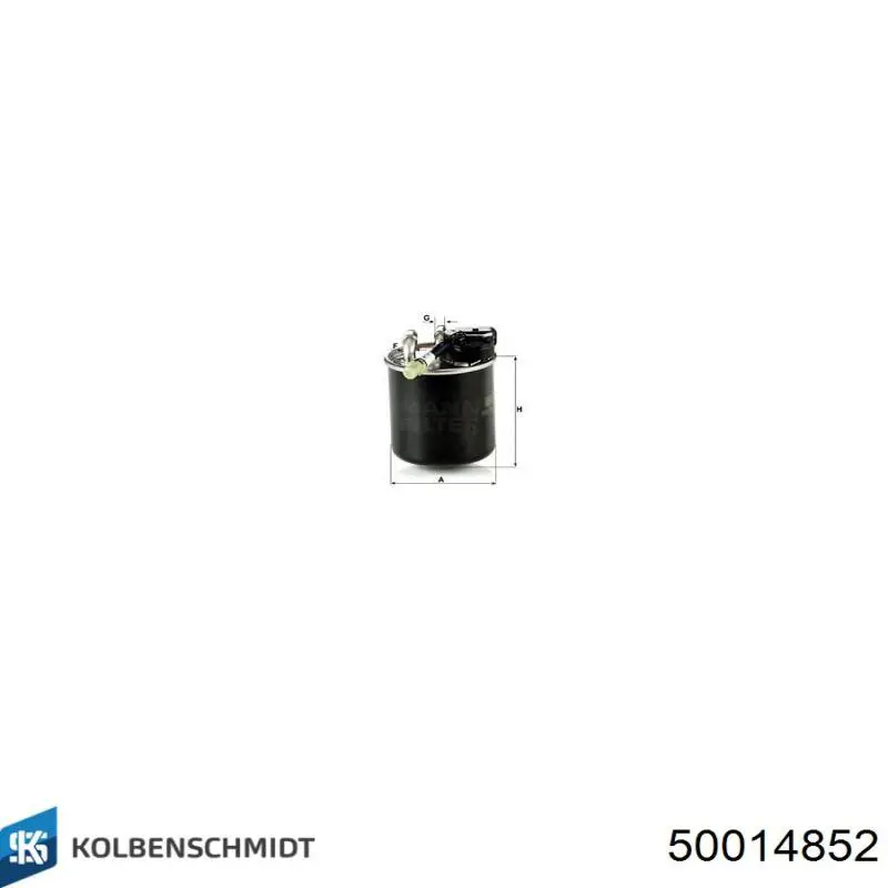 Фильтр топливный Kolbenschmidt 50014852