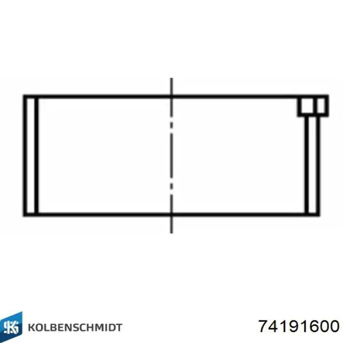 74191600 Kolbenschmidt Комплект подшипников скольжения