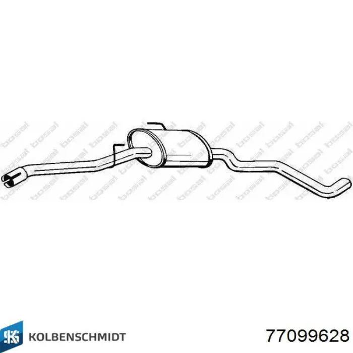 Вкладыши шатунные, 2-й ремонт 77099628 Kolbenschmidt