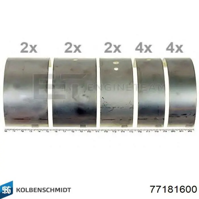 77181600 Kolbenschmidt Подшипник скольжения коленвала