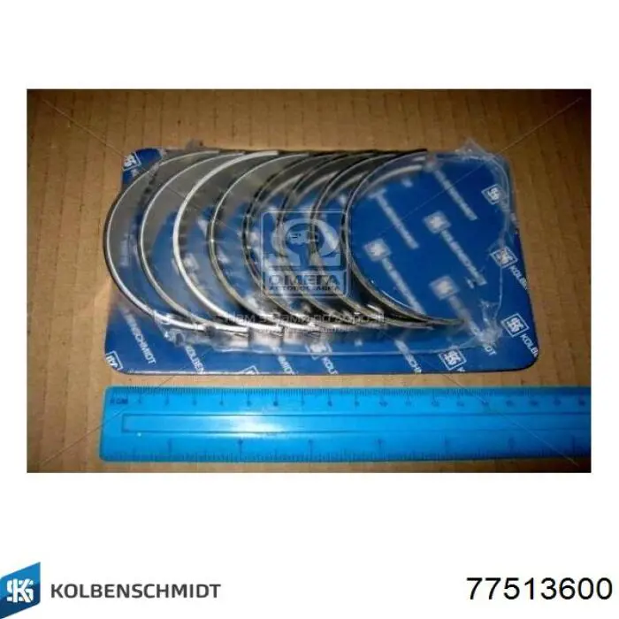 Купить 77513600 Kolbenschmidt Вкладыши коленвала, коренные, комплект, стандарт (STD)