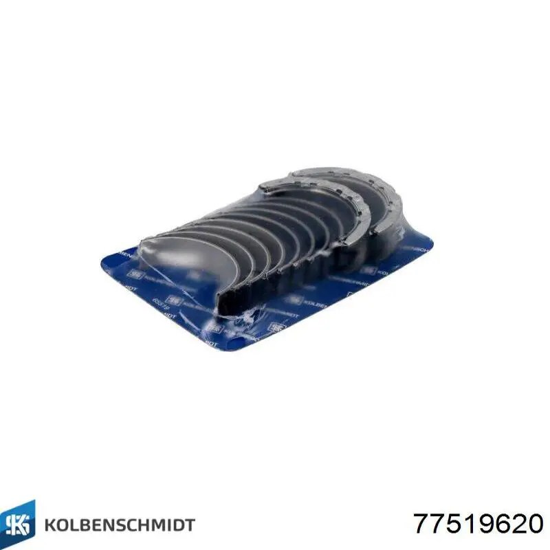 Купить 77519620 Kolbenschmidt Вкладыши коленвала коренные, комплект, 2-й ремонт (+0,50)