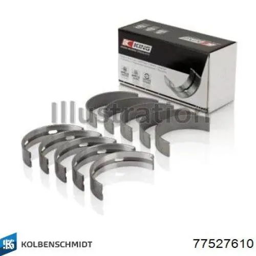 77527610 Kolbenschmidt Комплект подшипников скольжения коленвала