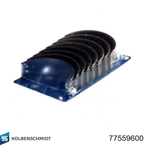Вкладыши коленвала коренные, комплект, стандарт (STD) 77559600 Kolbenschmidt