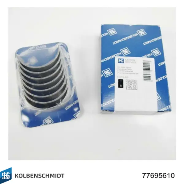 77695610 Kolbenschmidt Вкладыши коленвала шатунные комплект 1-й ремонт