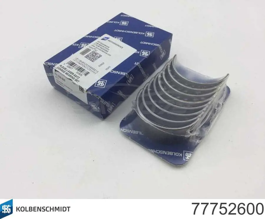 Шатунные вкладыши коленчатого вала Kolbenschmidt 77752600 цена, от 14.72 USD