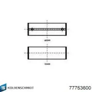 Купить 7700108709 Renault (RVI) Вкладыши коленвала, коренные, комплект, стандарт (STD)