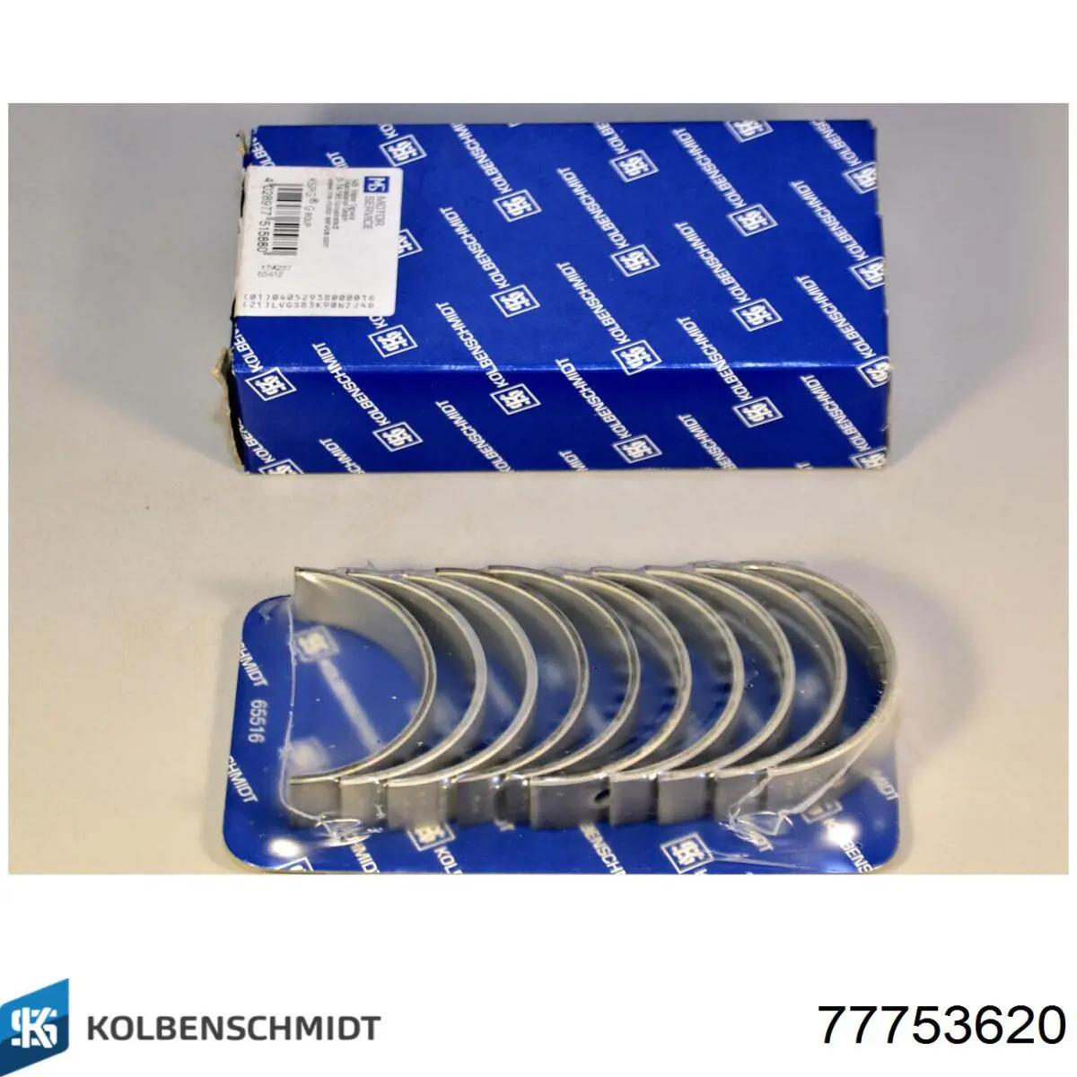 Вкладыши коленвала, коренные, комплект, 2-й ремонт (+0,50) Kolbenschmidt 77753620 цена, от 23.08 USD