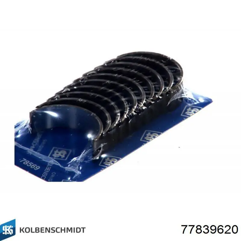 Вкладыши коленвала, коренные, комплект, 2-й ремонт (+0,50) Kolbenschmidt 77839620 цена, от 16.88 USD