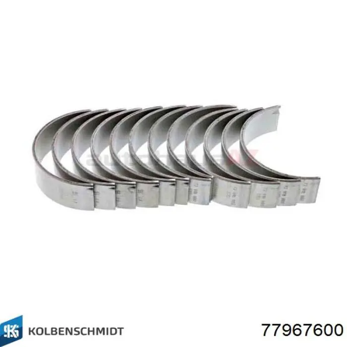 Шатунные вкладыши коленчатого вала Kolbenschmidt 77967600 цена, от 102.28 USD