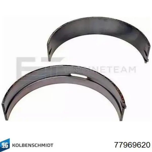 Вкладыши коленвала, коренные, комплект, 2-й ремонт (+0,50) Kolbenschmidt 77969620 цена, от 173.67 USD